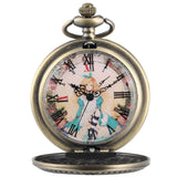 montre à gousset alice au pays des merveilles