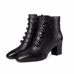 bottines victoriennes noires