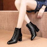 bottines vintage noires