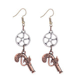 boucles d'oreilles pistolet pirate