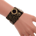 bracelet steampunk cuir