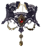 collier gothique noir