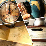 horloge globe décoration
