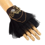 bracelet dentelle noire steampunk