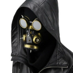masque gaz noir steampunk
