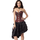 robe corset rouge