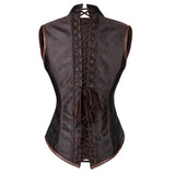 corset marron steampunk