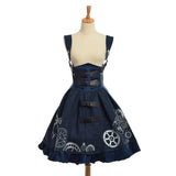 robe steampunk bleu