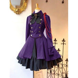 robe violette style victorien