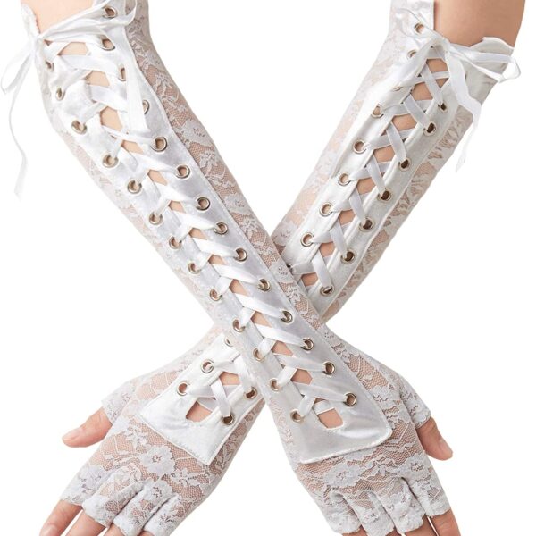 gants long blanc
