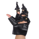 gant griffe steampunk noir