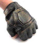 mitaines cuir vintage