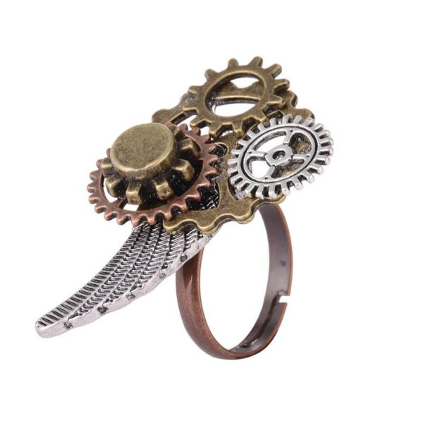 bague steampunk ailes