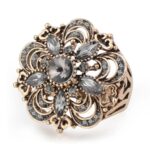 bague fleur vintage