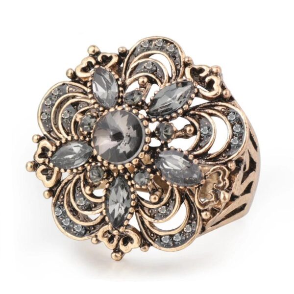 bague fleur vintage