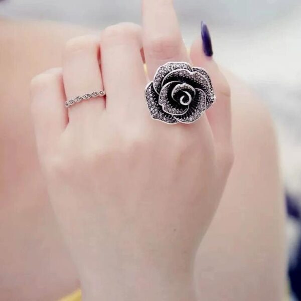 bague fleur vintage