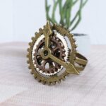bague steampunk engrenage