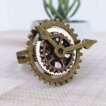 bague steampunk engrenages