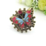 bague papillon engrenage