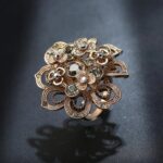 bague fleur vintage
