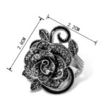 bague fleur vintage