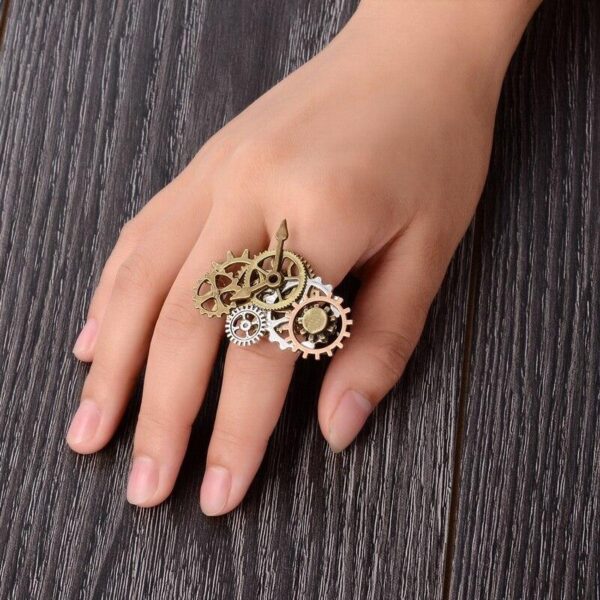 bague steampunk femme