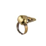 bague tete de corbeau