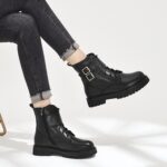 bottes vintage noires