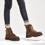 bottes vintage marrons