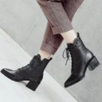 bottines vintage noires