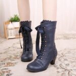 bottines steampunk bleu