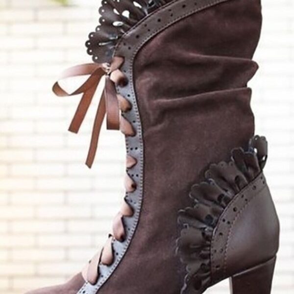 bottines victoriennes marrons
