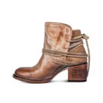 bottines victoriennes beiges