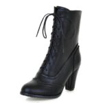 bottines vintage noires