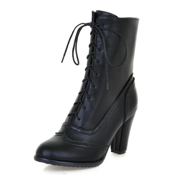 bottines vintage noires