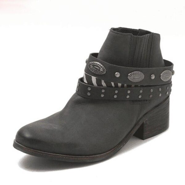 bottines vintage noir
