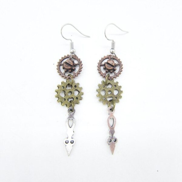 boucles d'oreilles steampunk