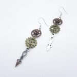 boucles d'oreilles aiguilles horloge