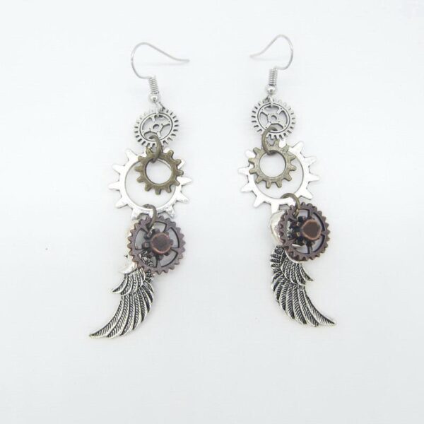 boucles d'oreilles ailes d'ange