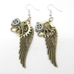 boucles d'oreilles ailes d'ange
