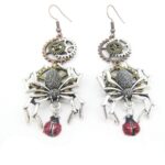 boucles d'oreilles araignée