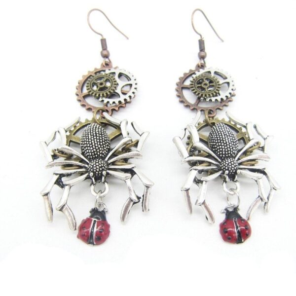 boucles d'oreilles araignée