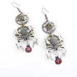 boucles d'oreilles araignée steampunk
