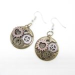 boucles d'oreilles engrenage