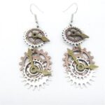 boucles d'oreilles engrenages