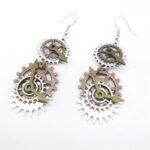 boucles d'oreilles rouages