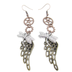 boucles d'oreilles fantaisie steampunk