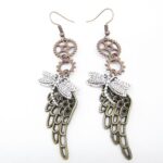 boucles d'oreilles ailes d'ange