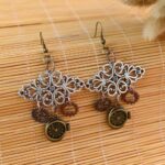 boucles d'oreilles steampunk engrenage