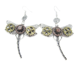 boucles d'oreilles libellule
